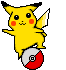 pkpikachuroulingonpokeball.gif